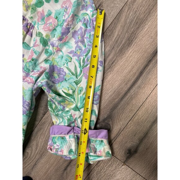 Vintage Models Coat Floral Nightgown Robe Size M 55% Cotton 45% Polyester White - Picture 13 of 14